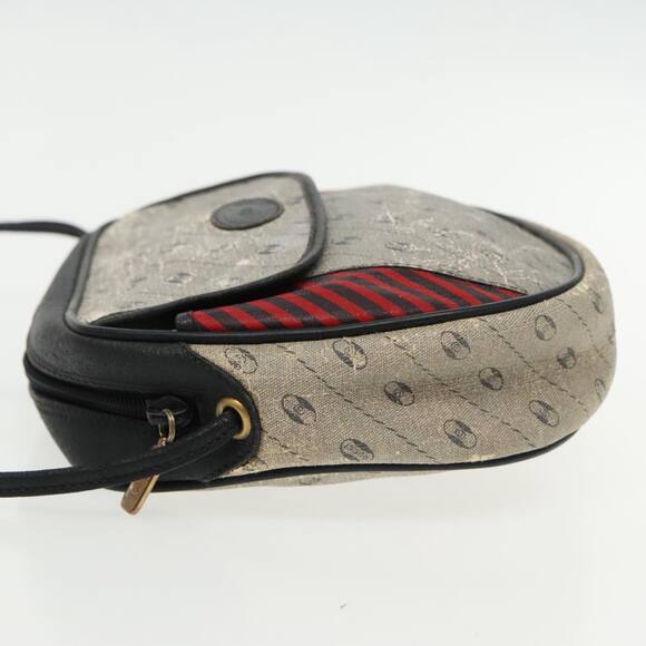 GUCCI Shoulder Bag Coated Canvas Gold Navy - Picture 4 of 16